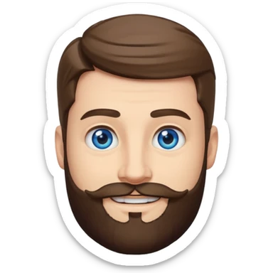 Mr Beast from YouTube with blue eyes and a beard sticker