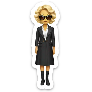 Runway British model sticker