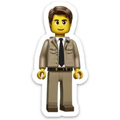 TOM CRUISE lego full body sticker