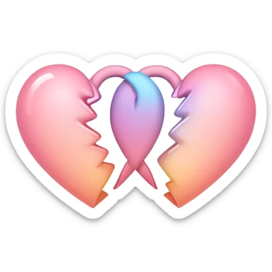 Two-hearts-coloured-light-pastel-shade sticker