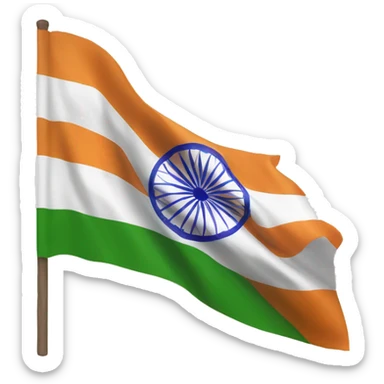 78 with India flag colour  sticker