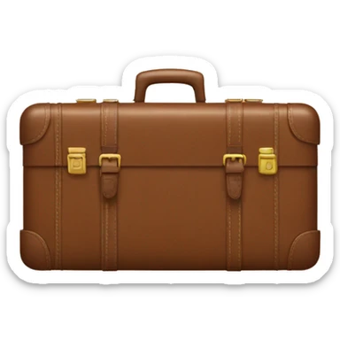 brown travel case sticker