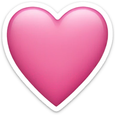 Pink heart sticker