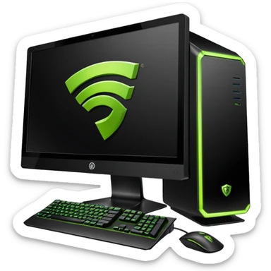gaming nvidia pc sticker