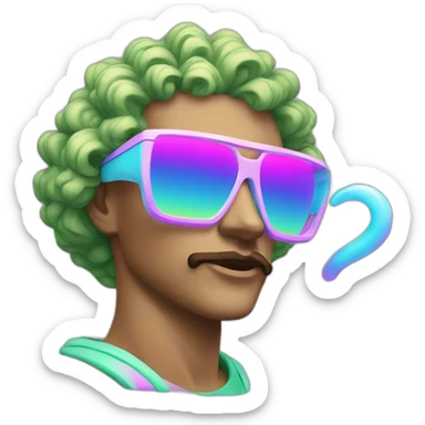 420 vaporwave  sticker