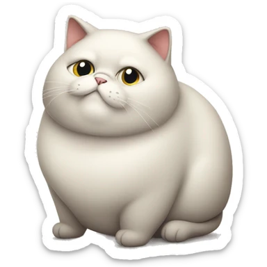 Obese cat sticker
