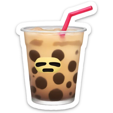 Boba drink mad sticker