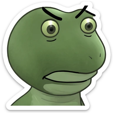 Side eye confused look sticker