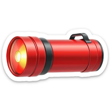red flashlight sticker