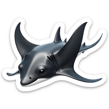 manta ray sticker
