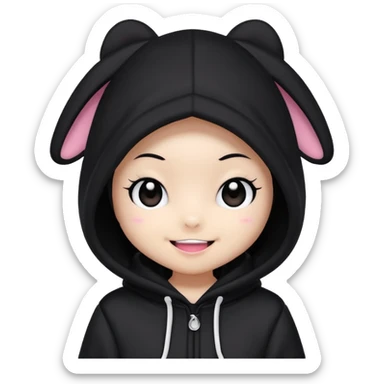 Kuromi from sanrio sticker