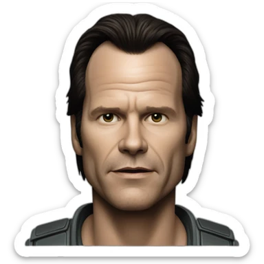 bill paxton as hudson in aliens sticker