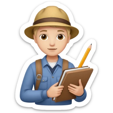 Landscape student sticker