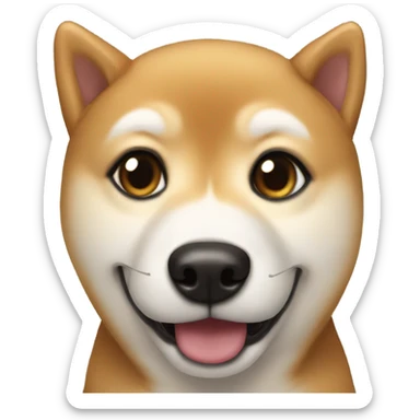 shiba inu looking at viewer sticker