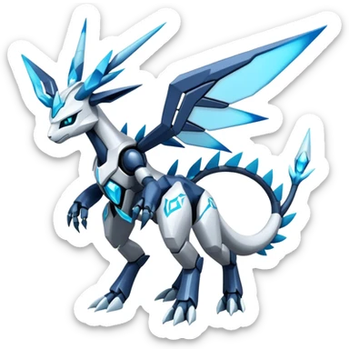 Cyborg-Kyurem-Glaceon-dialga-hybrid, full body sticker