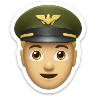 saludo militar sticker