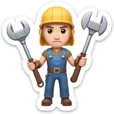 A Mechanic Wrench In A Clash Of Clans Aesthetic sticker
