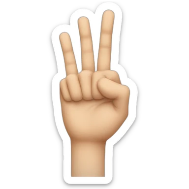 forefinger to right sticker