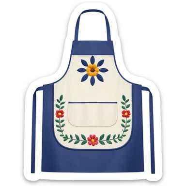 fancy kitchen apron  sticker