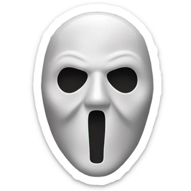 The ghostface mask sticker