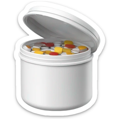 Circle can holding nicotine poutches sticker