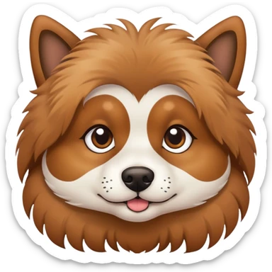 dog with lash extensions  sticker