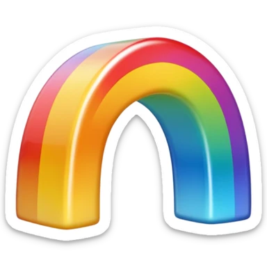 Cœur arc en ciel  sticker