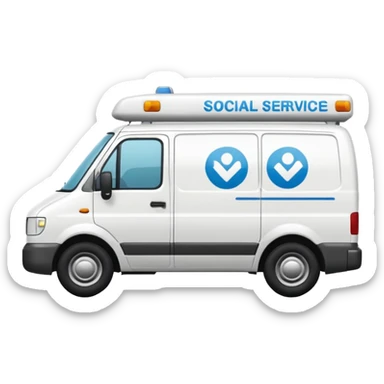 social services van sticker