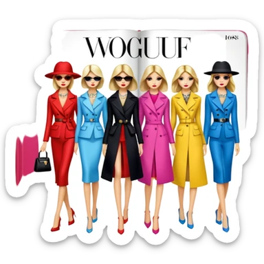 Vogue journal  sticker