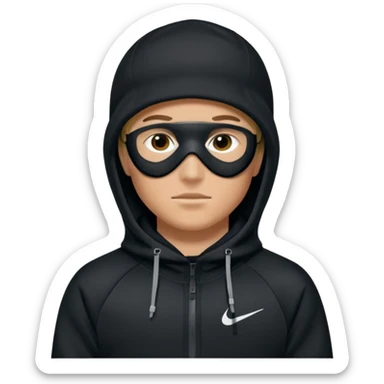 White person wearing a Nike Tex with hood and ski mask co all black and https://encrypted-tbn0.gstatic.com/images?q=tbn:ANd9GcTQEV3H5Fpq8Dp-ki2RTwgbdHqMsKZzDtarA9ywqiFzKVKjxdLc5Fq9yDOax7-XC4trueI2pFuItpqM_TVrGODdDG5la_rbm9lB8utSLKXm&s=10 sticker