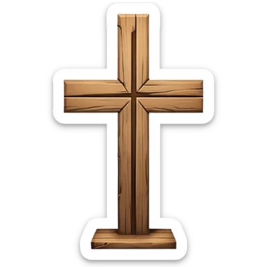 christian cross sticker