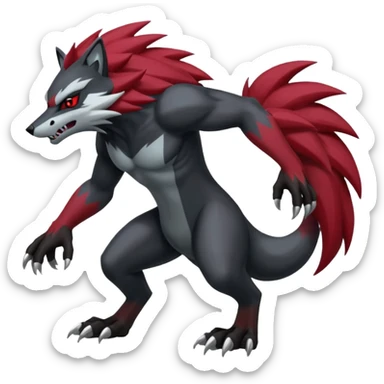 Obstagoon-Banshee-Zoroark-fusion  sticker