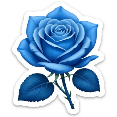Rosa azul sticker