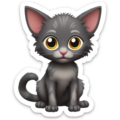 Lykoi Cat full body sticker