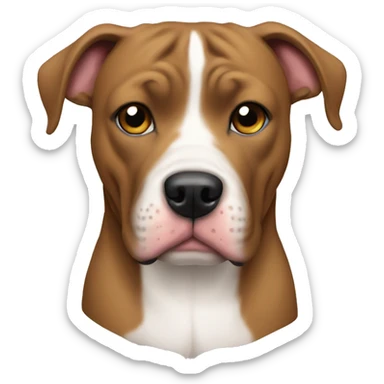 Pitbull mastiff mix sticker