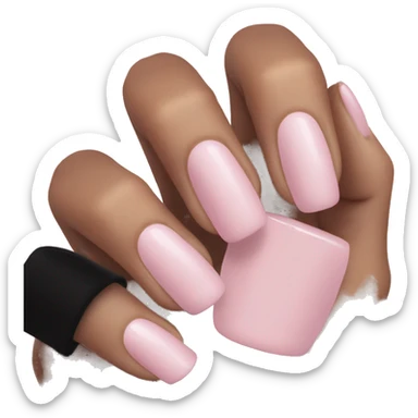 Light pink nails sticker
