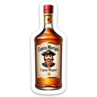 Une bouteille de captain morgan  sticker