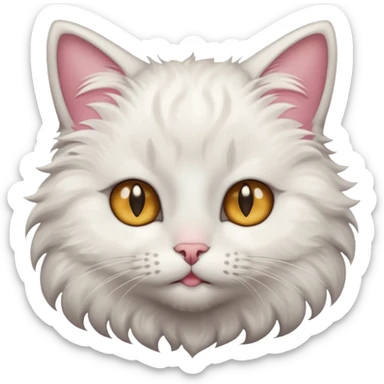 I want a cat with starry eyes sticker