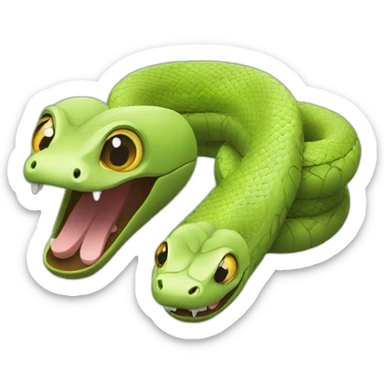 3 snake gossiping sticker