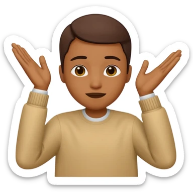 Emoji doing a 🙂‍↕️ and a dab at the same time sticker