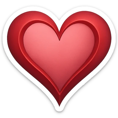 romantic heart sticker