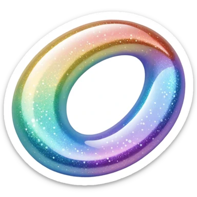 Glitter White Infinite sticker