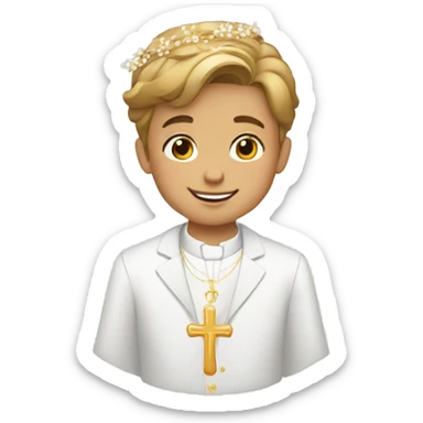 boy first Communion sticker