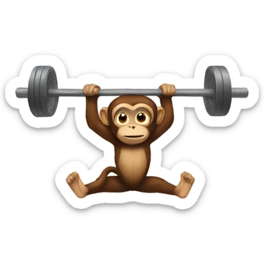 Monkey gym sticker