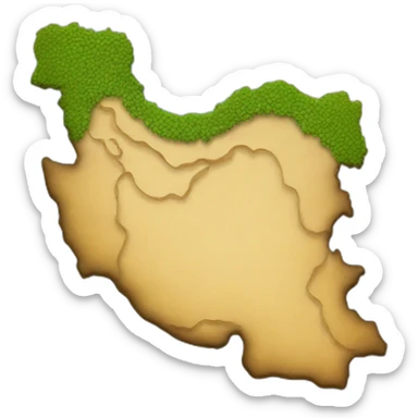 Iran map sticker