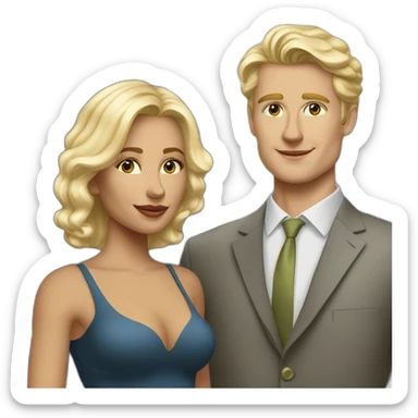 Old money blonde in nyc with her white boy husband sticker