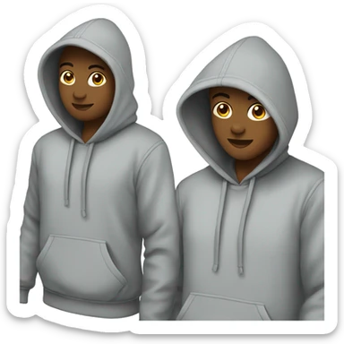 hoodie grey sticker