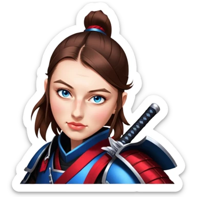 Fierce Samurai sticker