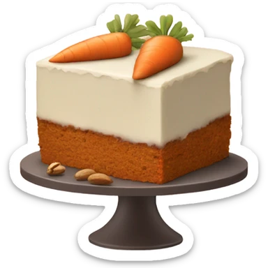 Carrot cake with nuts  sticker