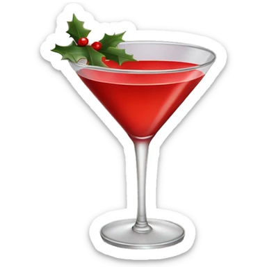 Christmas drink martini  sticker